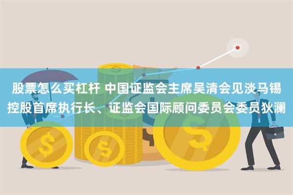 股票怎么买杠杆 中国证监会主席吴清会见淡马锡控股首席执行长、证监会国际顾问委员会委员狄澜