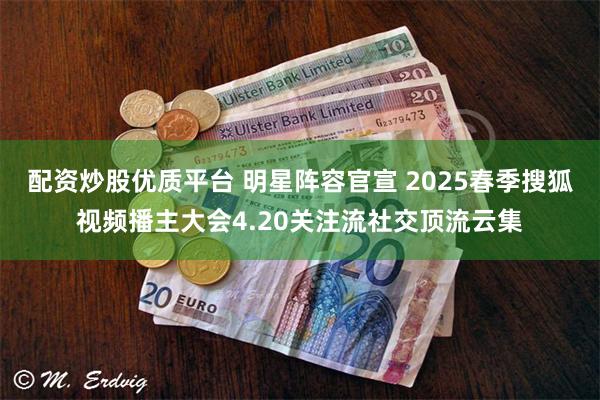 配资炒股优质平台 明星阵容官宣 2025春季搜狐视频播主大会4.20关注流社交顶流云集