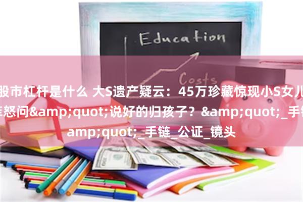 股市杠杆是什么 大S遗产疑云：45万珍藏惊现小S女儿身上，汪小菲怒问&quot;说好的归孩子？&quot;_手链_公证_镜头