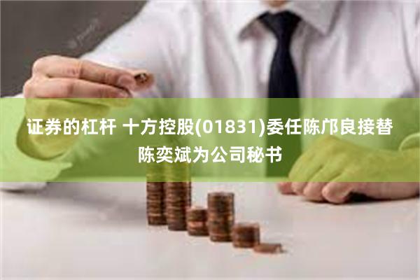 证券的杠杆 十方控股(01831)委任陈邝良接替陈奕斌为公司秘书